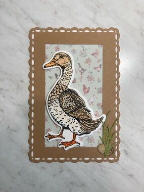 Handmade Card Duck